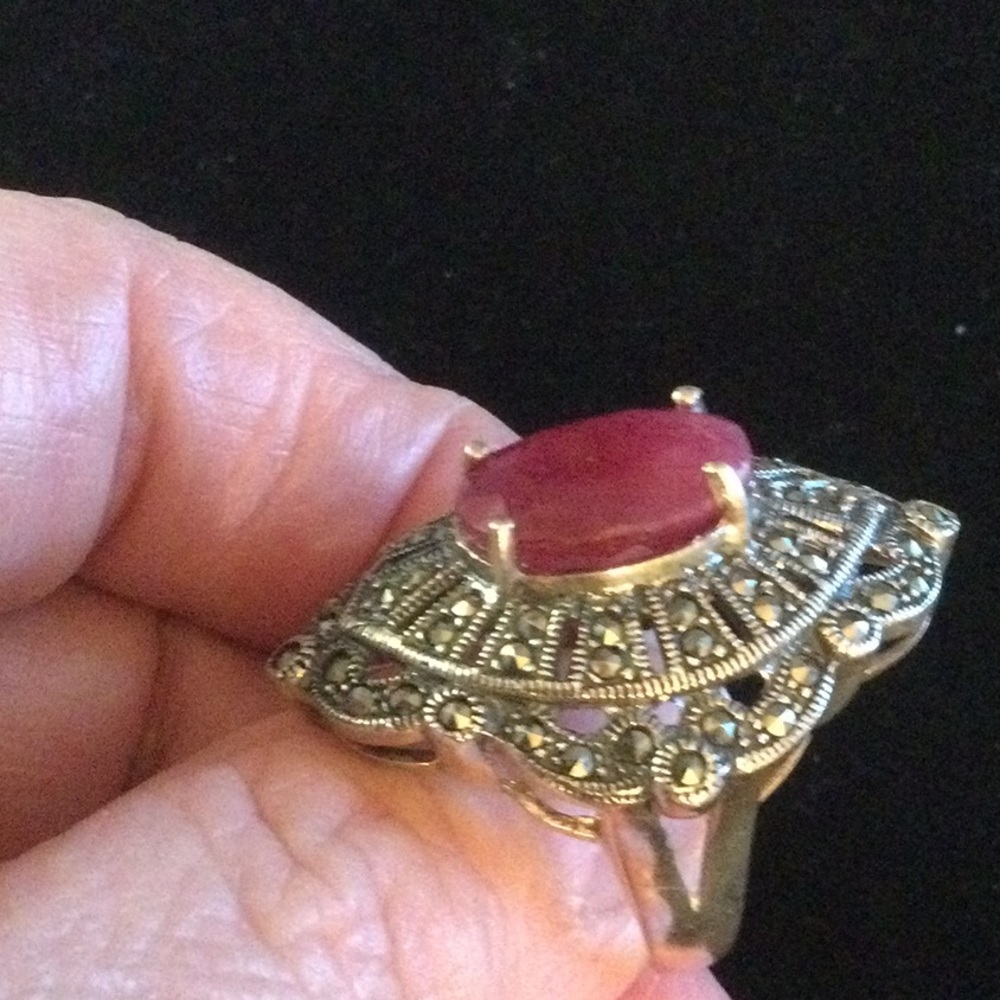 Exquisite Genuine Ruby Ring From Atlanta Estate - image 5